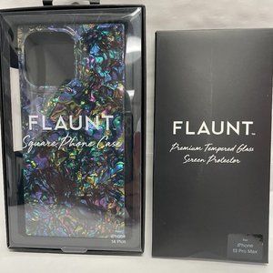 Apple 13 Pro Max Flaunt Abalone Shell Square Phone Case